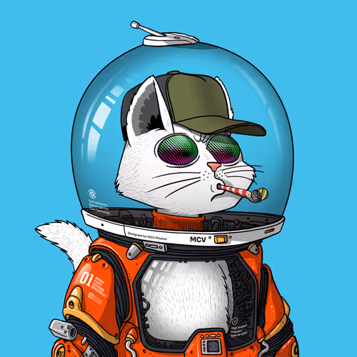 Mars Cat in Spacesuit #1537
