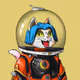 Mars Cat in Spacesuit #2035