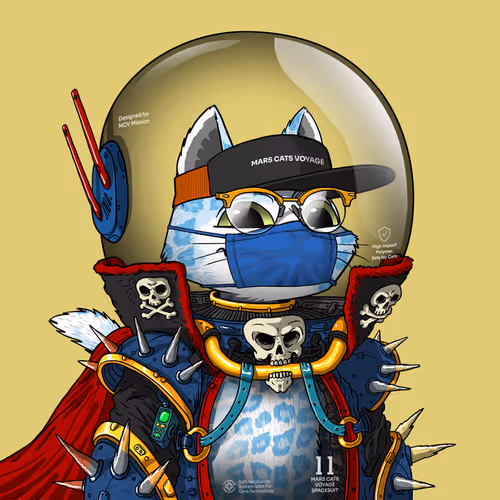 Mars Cat in Spacesuit #1348
