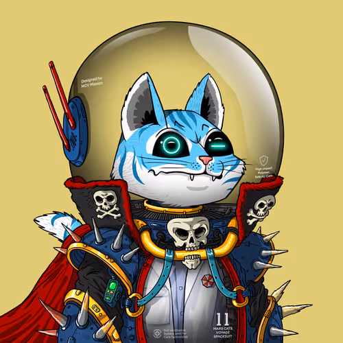 Mars Cat in Spacesuit #109