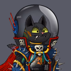 Mars Cat in Spacesuit #548