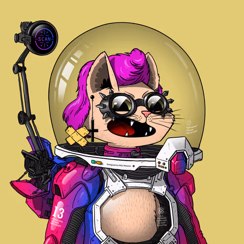 Mars Cat in Spacesuit #1080