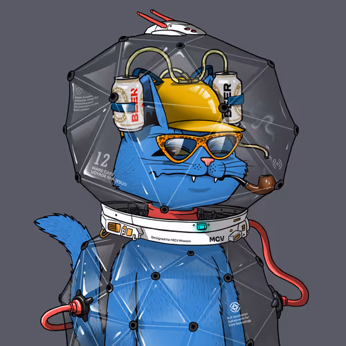 Mars Cat in Spacesuit #178