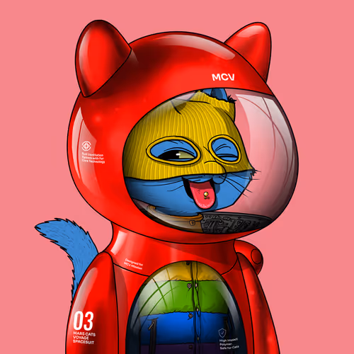 Mars Cat in Spacesuit #866
