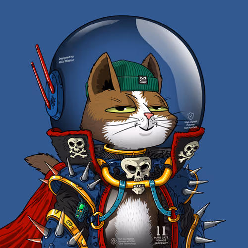 Mars Cat in Spacesuit #106