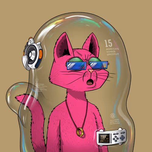 Mars Cat in Spacesuit #1101