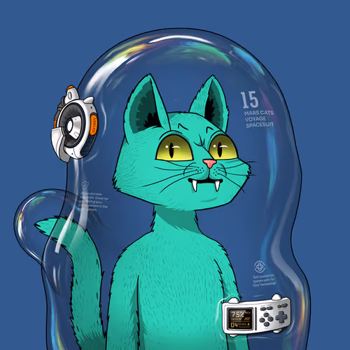 Mars Cat in Spacesuit #1065