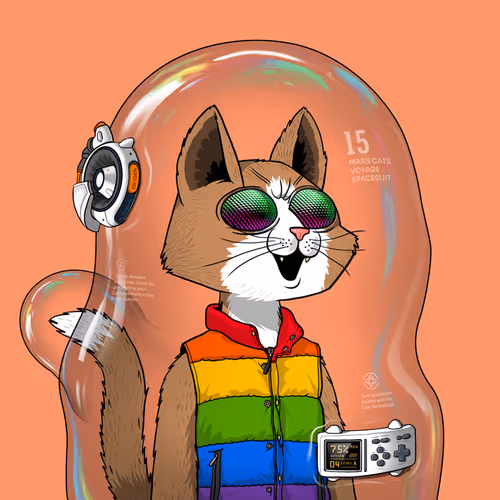 Mars Cat in Spacesuit #1697