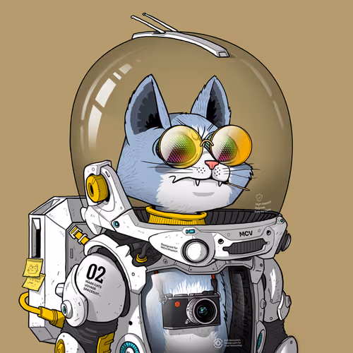 Mars Cat in Spacesuit #127