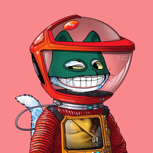 Mars Cat in Spacesuit #1807