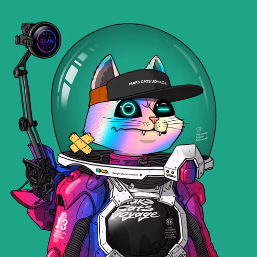 Mars Cat in Spacesuit #1434