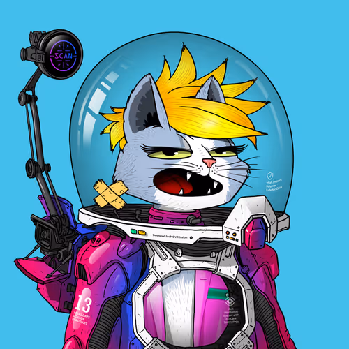 Mars Cat in Spacesuit #1568