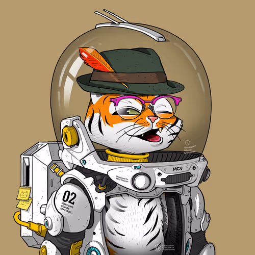Mars Cat in Spacesuit #583