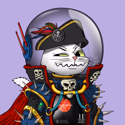 Mars Cat in Spacesuit #1395