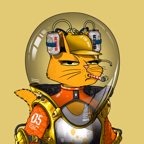 Mars Cat in Spacesuit #1533