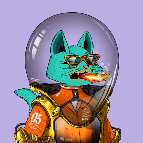 Mars Cat in Spacesuit #1310