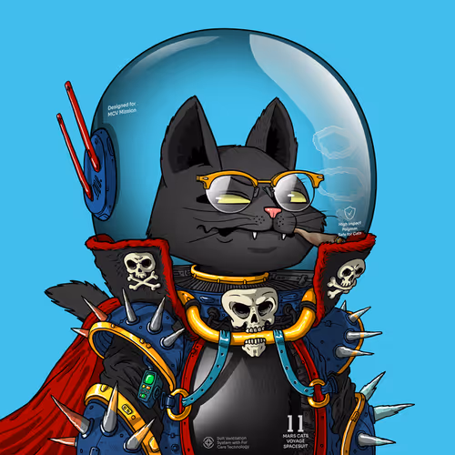 Mars Cat in Spacesuit #1702