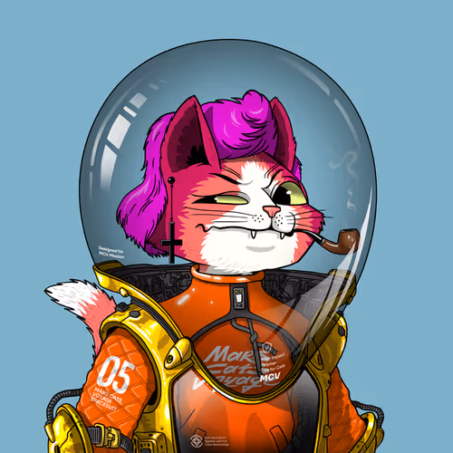 Mars Cat in Spacesuit #1089