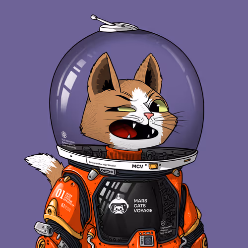Mars Cat in Spacesuit #1648