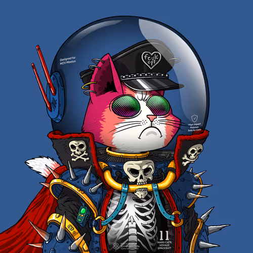Mars Cat in Spacesuit #1034