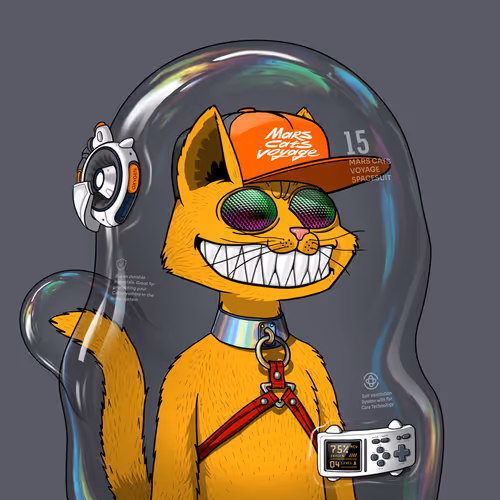 Mars Cat in Spacesuit #873