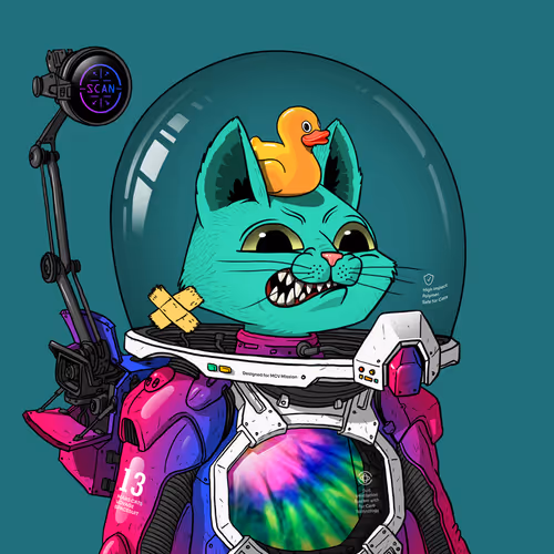Mars Cat in Spacesuit #741