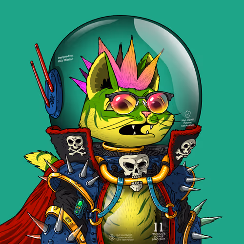 Mars Cat in Spacesuit #1372