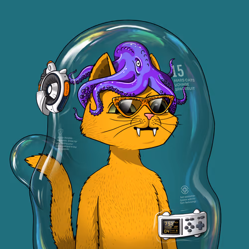 Mars Cat in Spacesuit #389