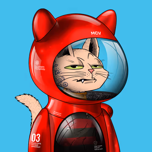 Mars Cat in Spacesuit #1171