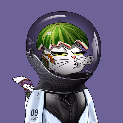 Mars Cat in Spacesuit #97
