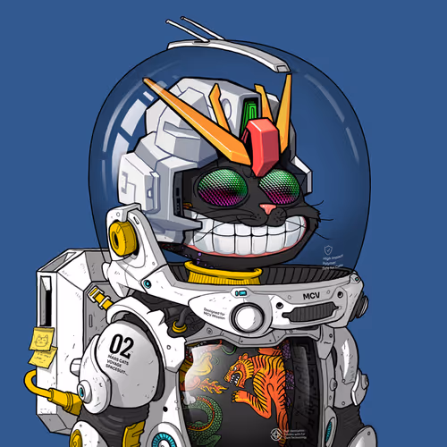 Mars Cat in Spacesuit #1414