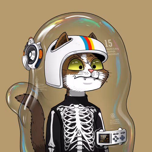 Mars Cat in Spacesuit #1449