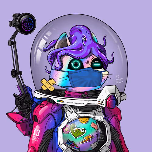 Mars Cat in Spacesuit #1289