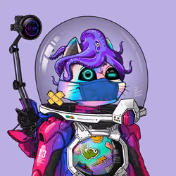 Mars Cat in Spacesuit #1289