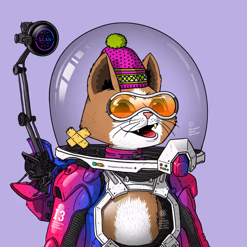 Mars Cat in Spacesuit #459