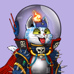 Mars Cat in Spacesuit #1094