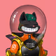 Mars Cat in Spacesuit #222