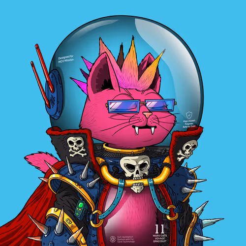 Mars Cat in Spacesuit #1750