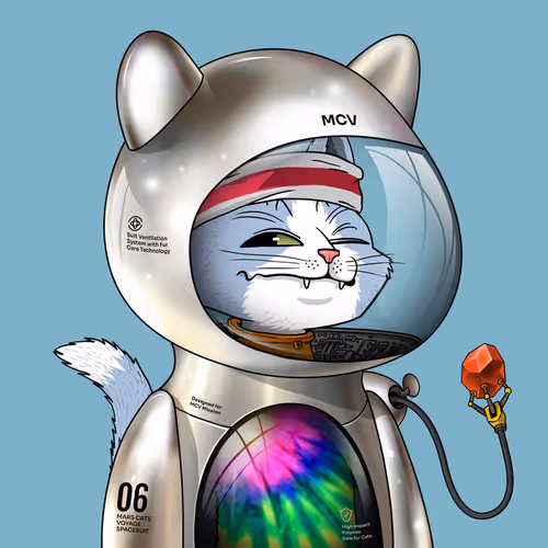 Mars Cat in Spacesuit #1137