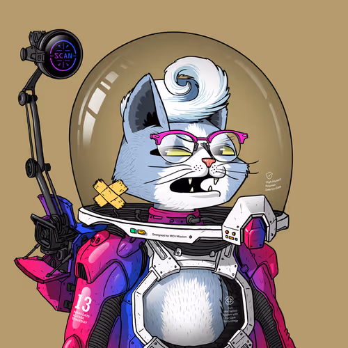 Mars Cat in Spacesuit #1659
