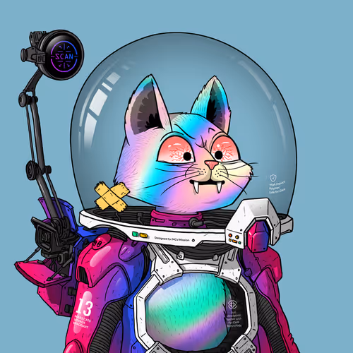 Mars Cat in Spacesuit #1514