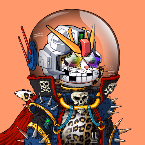 Mars Cat in Spacesuit #1723