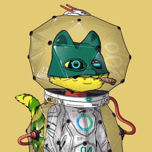 Mars Cat in Spacesuit #1250
