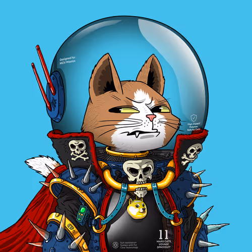 Mars Cat in Spacesuit #398