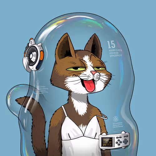 Mars Cat in Spacesuit #664