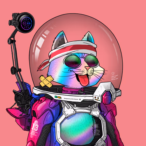 Mars Cat in Spacesuit #1283