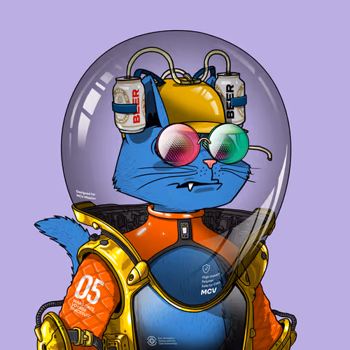 Mars Cat in Spacesuit #1478