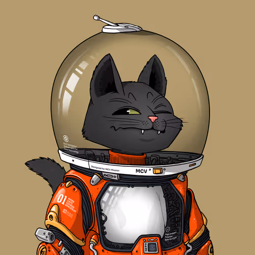 Mars Cat in Spacesuit #1595