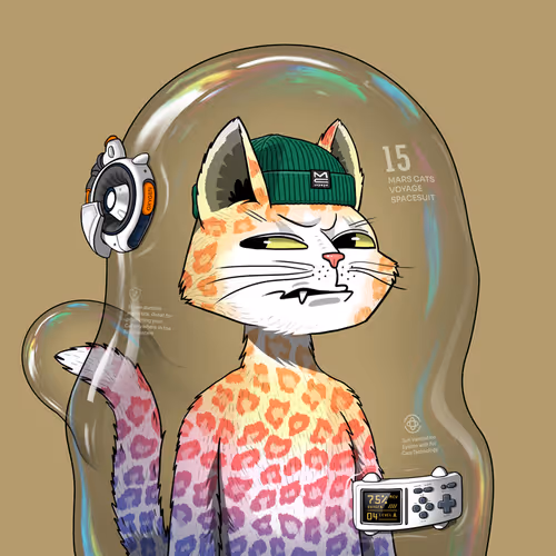 Mars Cat in Spacesuit #1646