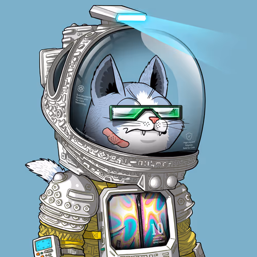 Mars Cat in Spacesuit #1168